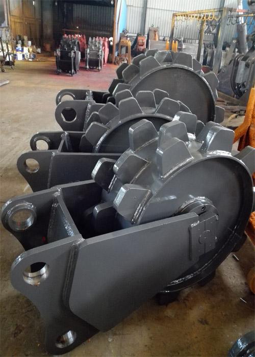 Q345B Excavator Trench Compactor Wheel For 30ton Excavator