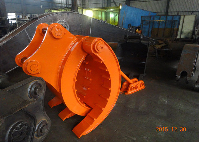 Mechanical Type Heavy Duty Rock Grapples For Excavators Hitachi ZX330