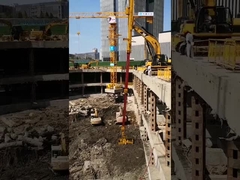 Excavator telescopic arm with clamshell bucket from Haide Machinery