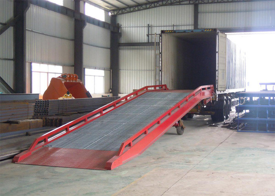 CE certification mobile container ramp with 10 ton capacity