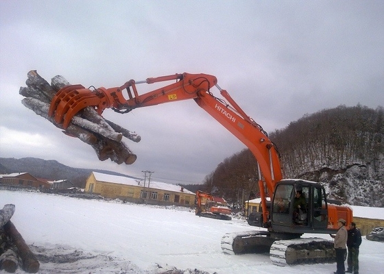 HItachi EX300 Wood Grapple Mechanical Type For Loading / Unloading