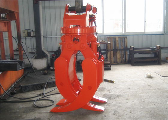 HItachi EX300 Wood Grapple Mechanical Type For Loading / Unloading